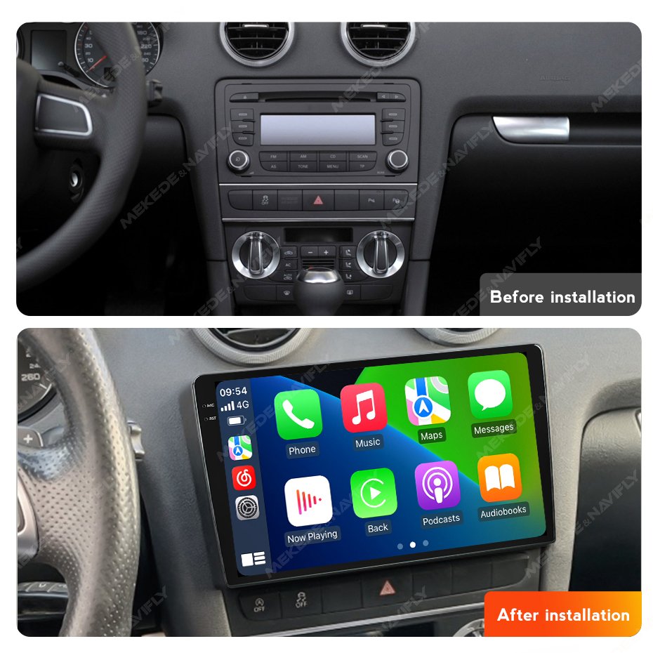 MEKEDE MS Android car-play auto car android 360 camera DVR FM AM gps navigation system for Audi A3 2003-2013