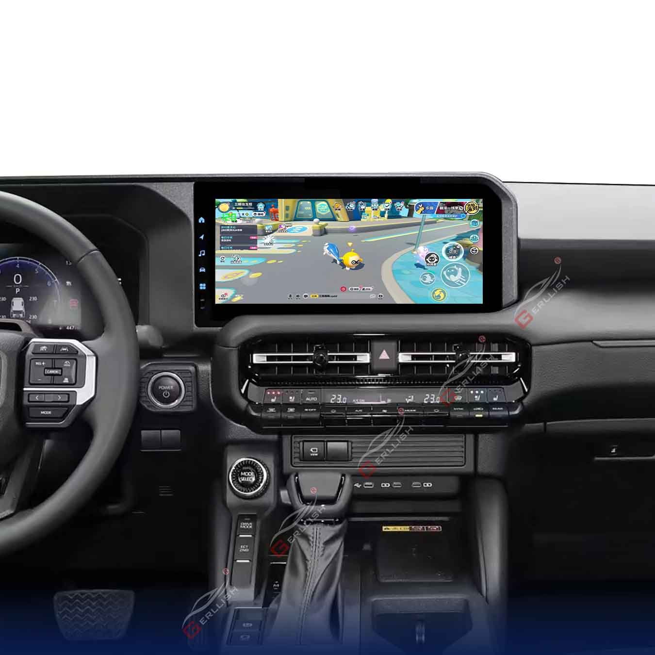 12.3'' RoadNavi Custom Android 13 Car radio for Toyota Prado Land Cruiser 250 2024 Car Dvd Gps Wifi 4G Dsp Carplay 360