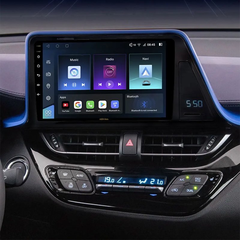 Rotiss 8Core Android Car Radio GPS For TOYOTA C-HR 2018+ 9" car dvd player 2Din pantallas para autos auto monitor