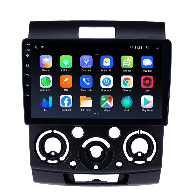 Android 10.0 gps navigation system audio stereo car mp3 dvd multimedia player radio for Ford Everest ranger Mazda BT-50