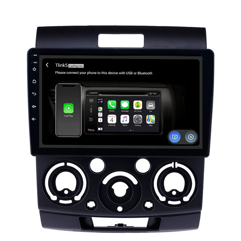 Android 10.0 gps navigation system audio stereo car mp3 dvd multimedia player radio for Ford Everest ranger Mazda BT-50