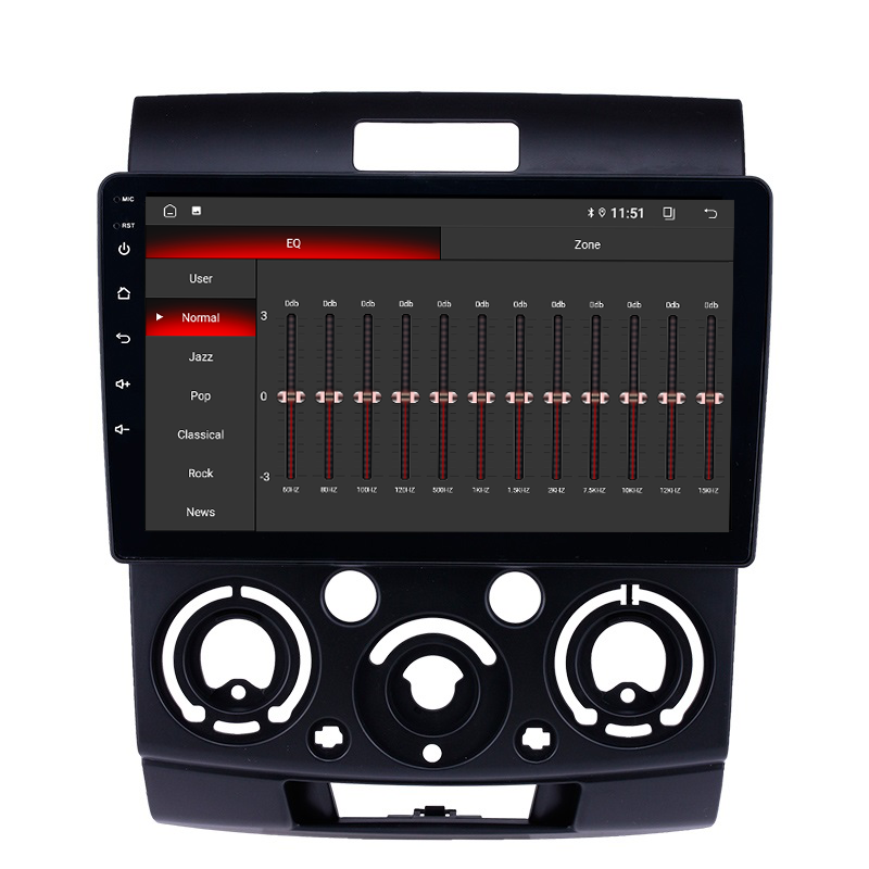 Android 10.0 gps navigation system audio stereo car mp3 dvd multimedia player radio for Ford Everest ranger Mazda BT-50