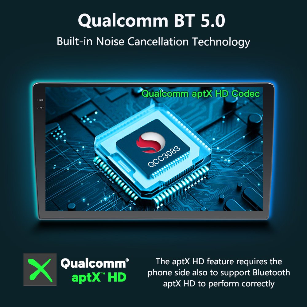 2K Qled Screen 10.1/10.33/11.5/11.8 Inch Double Din Car Stereo 2 Din Android Car Radio Car DVD Player Navigation GPS