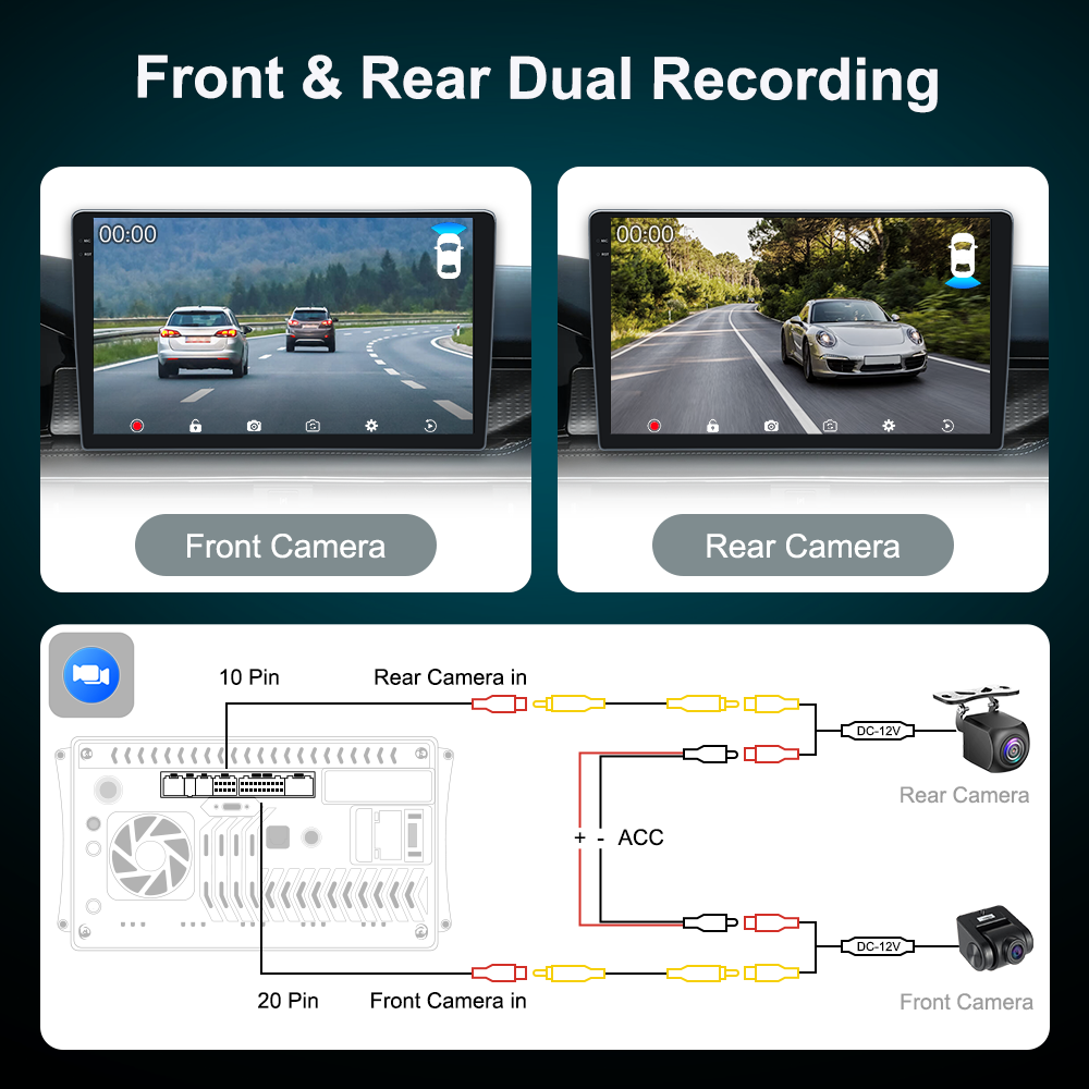 2K Qled Screen 10.1/10.33/11.5/11.8 Inch Double Din Car Stereo 2 Din Android Car Radio Car DVD Player Navigation GPS
