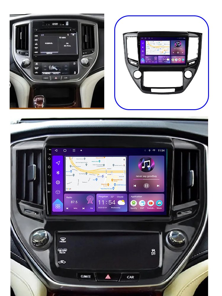 Android 13 Car Radio Carplay For Toyota Crown 2014 - 2018 2 DIN Stereo Car GPS Navigation Multimedia Head Unit Video Player