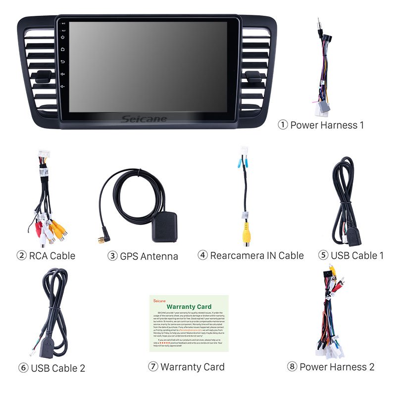 HD Touchscreen 9 inch Android 11.0 for Subaru Legacy 2004 2005 2006-2009 Radio GPS Navigation System support Carplay
