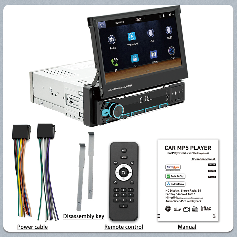 7 Inch Car Radio Android Screen with Bluetire Nitrogen Inflation Machine System Lcd Universal Bluetooth Car Stereo Touch 800*480