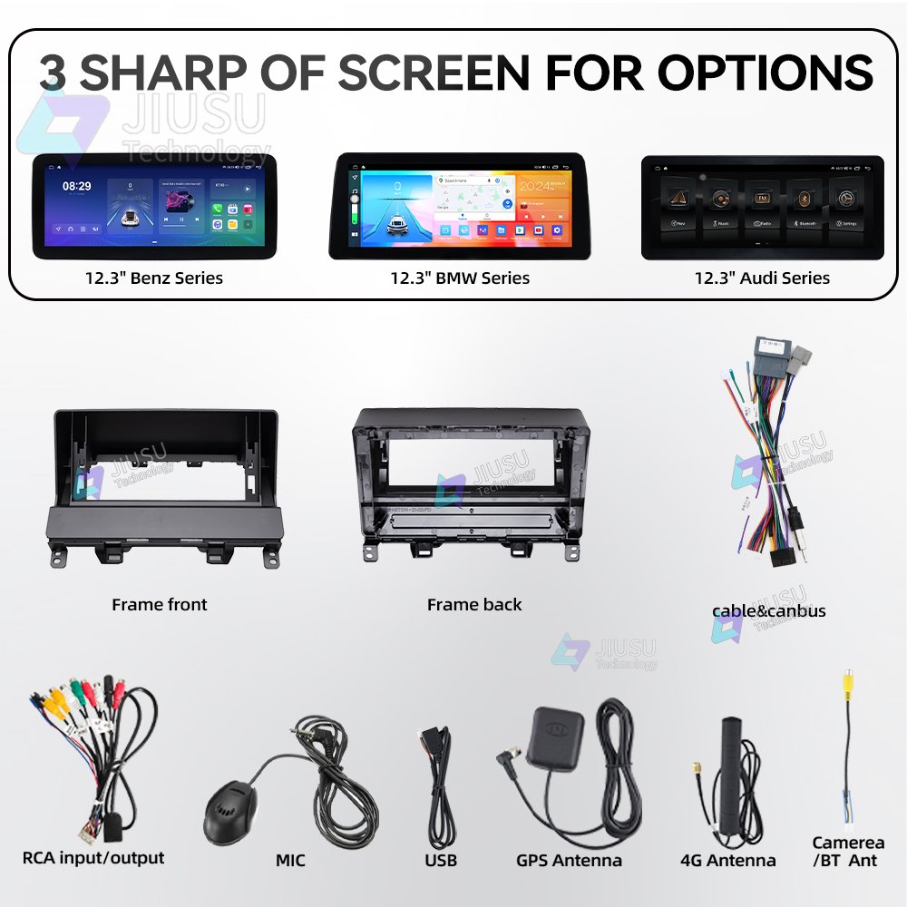 12.3'' Android Car Radio GPS Navigation DVD Player Stereo Multimedia System for Honda Jazz 2021-2022 with Carplay DSP DAB