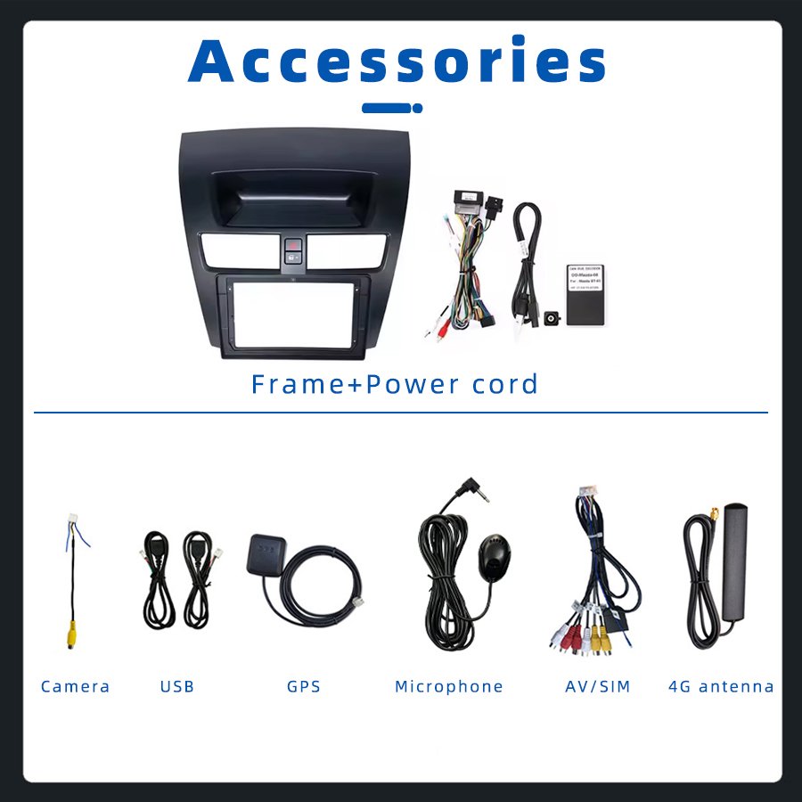 12 + 256GB 2K Android 13 2 DIN Car Radio Carplay Auto Stereo Video Screen Car DVD Player For Mazda BT50 bt 50 2011-2020