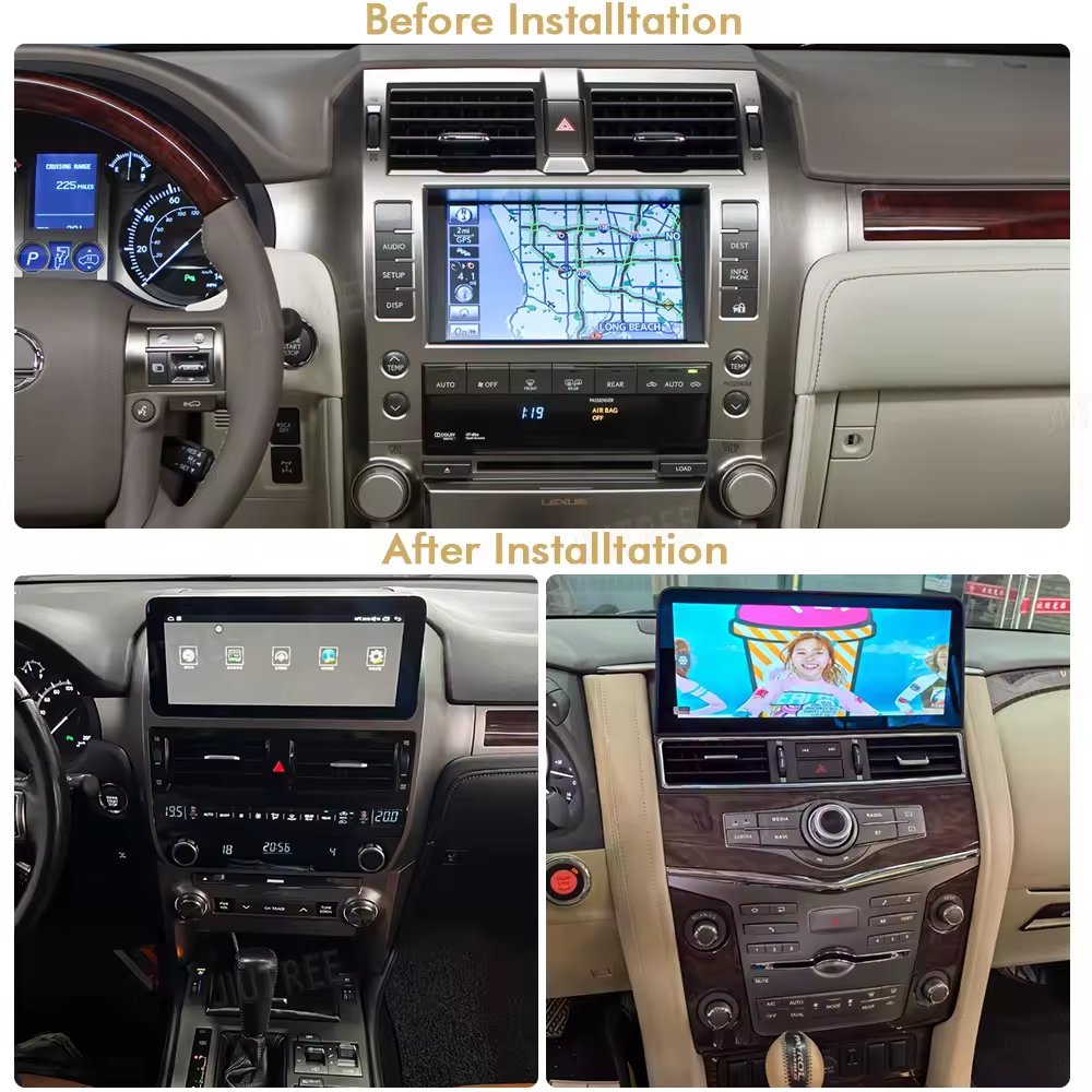 Android Radio For Lexus GX400 460 Android modification multi-media navigation display screen navigation, Carplay reversing image
