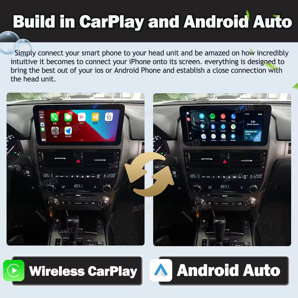 Android Radio For Lexus GX400 460 Android modification multi-media navigation display screen navigation, Carplay reversing image
