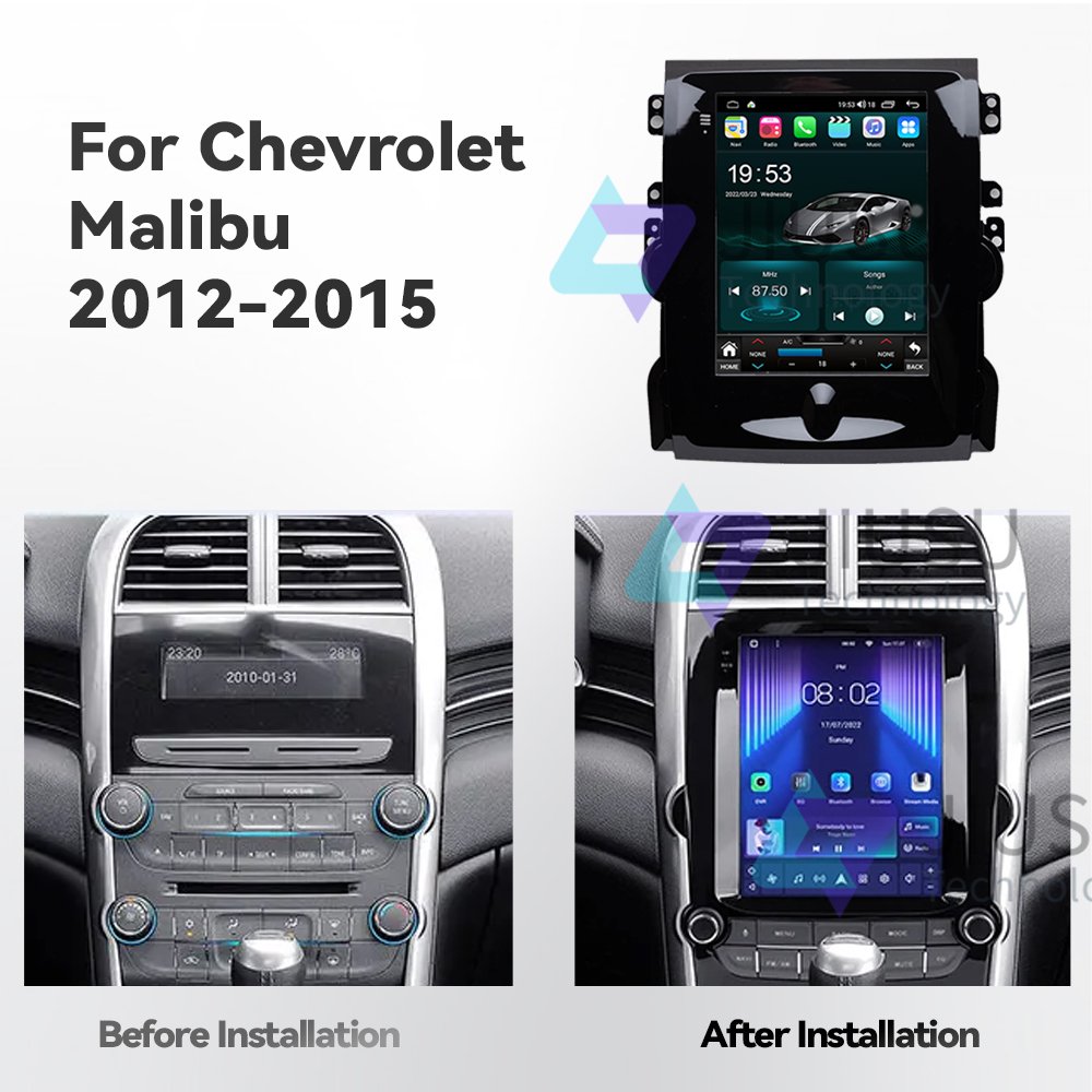 9.7'' Vertical Android Car Radio GPS Navigation DVD Player Stereo Multimedia Audio System for Chevrolet Malibu 2012-2018