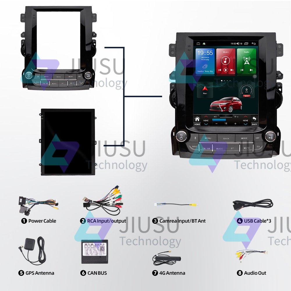 9.7'' Vertical Android Car Radio GPS Navigation DVD Player Stereo Multimedia Audio System for Chevrolet Malibu 2012-2018