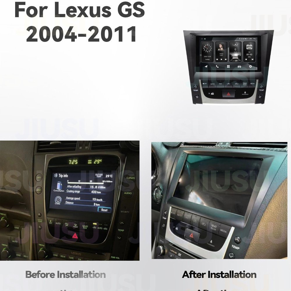 Android 12 Car Radio GPS Navigation DVD Player Stereo Multimedia Audio System for Lexus GS GS300 350 400 430 450H 460 2004-2011
