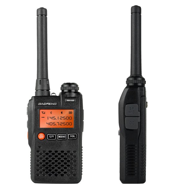 Baofeng UV-3R UHF VHF Mini handheld Portable Radio VOX 400-470MHZ with 1500mAh Battery Transceiver Ham Radio Walkie Talkie