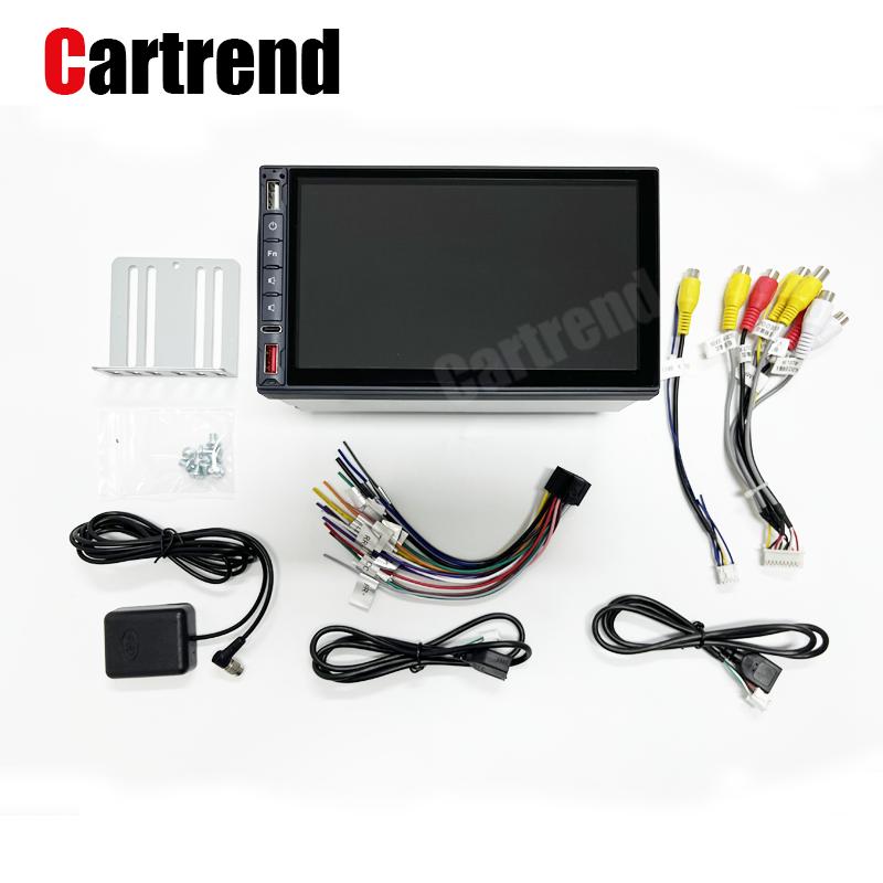 1+16\/2+32 1 Din Android 10 Car Radio Autoradio 7\" Retractable Touch Screen GPS Wifi BT FM RDS AUX Stereo Auto Radio