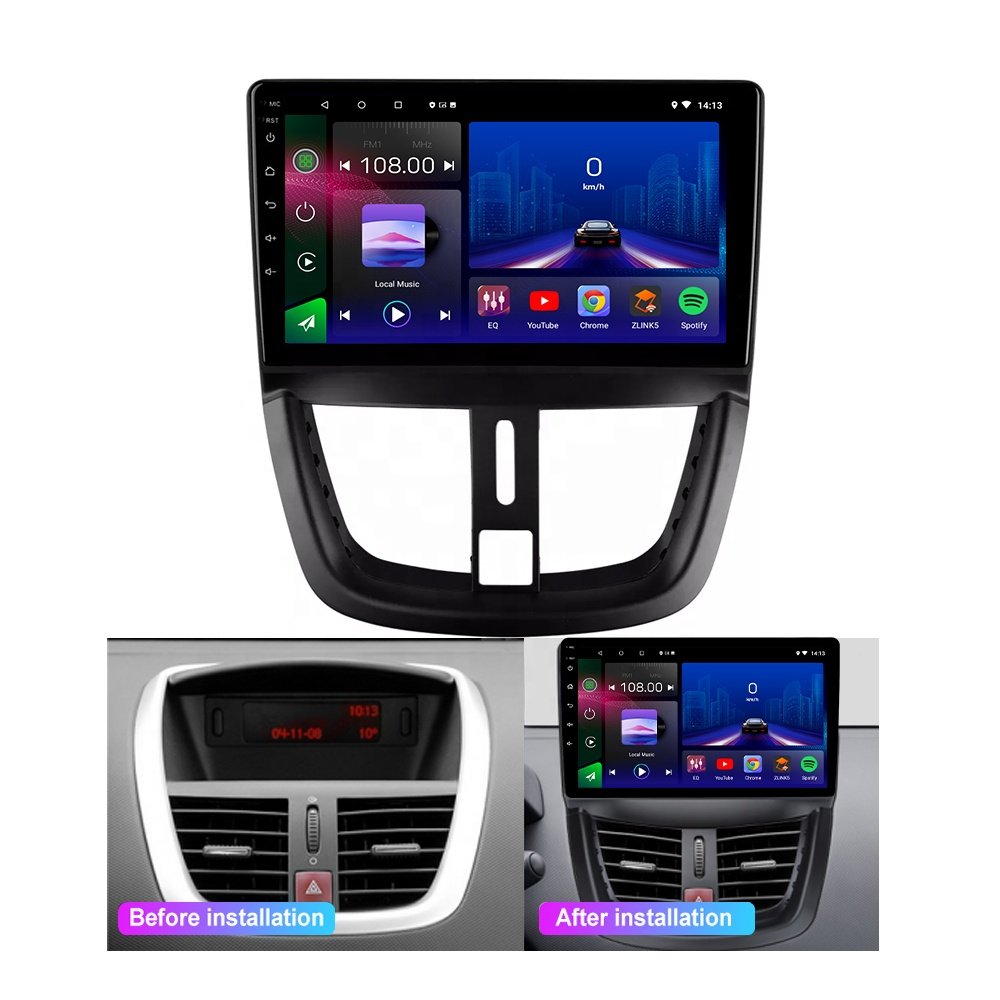 Jmance Android Radio 9Inch Car Central Multimedia For Peugeot 207 2006-2015 Car Carplay Android Auto Stereo Accessories