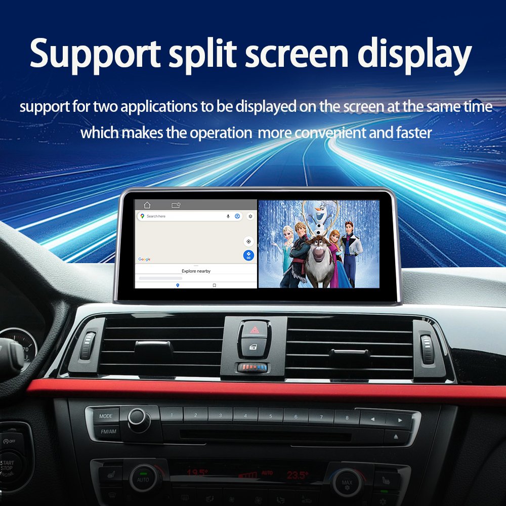 LELV 10.25" Android 14 Apple Carplay Car Radio Player Touch Screen For 3 Series F30 F31 F34 4 Series F32 F33 F36 Nbt 2013-2017