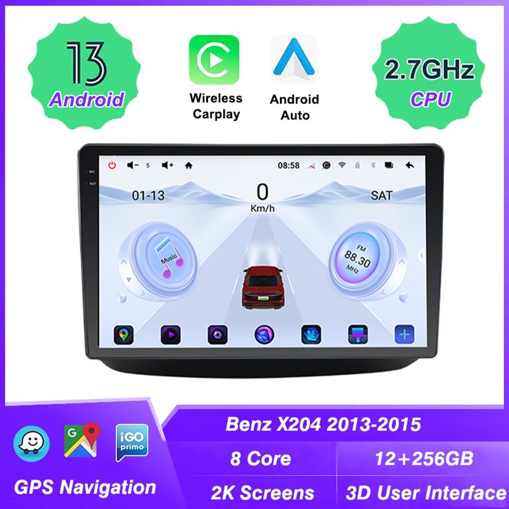2K Screen 3D auto radio touch screen radio for car Android For Mercedes Benz Vito 2 W639 2003-2015 WiFi radio auto car Carplay