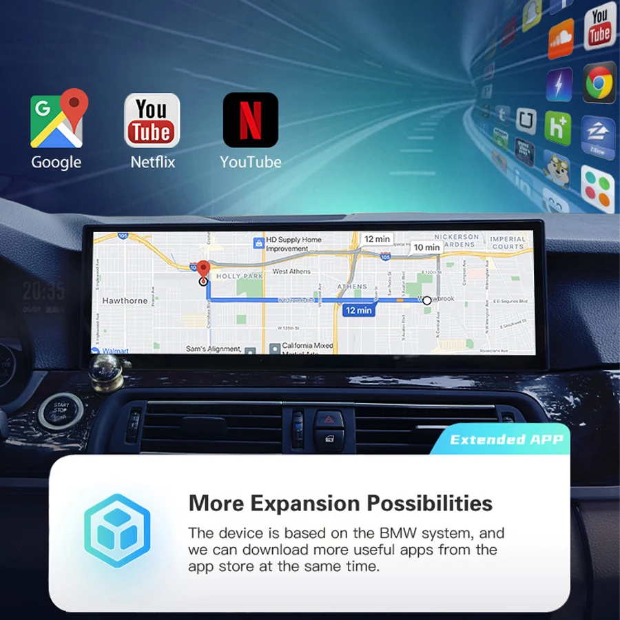 15 Inch New OEM Design Car Stereo Multimedia For BMW F10 F11 F18 525i 525d 5 Series 2560*720 IN-CELL IPS Screen 8+128G Carplay