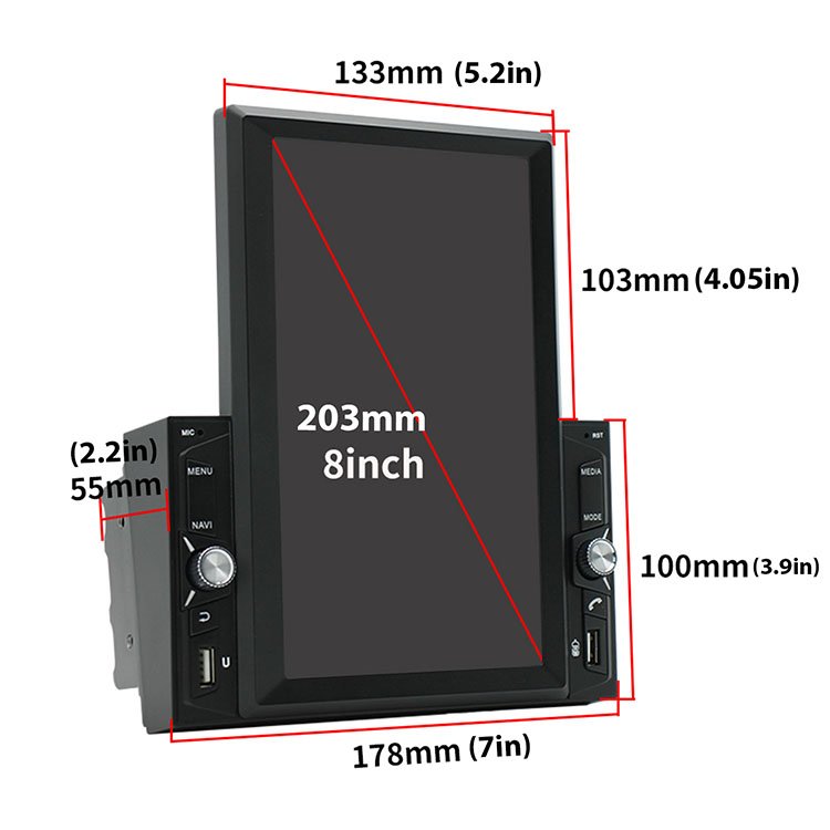 Car Media Player Android 7 Inch Car Stereo Radio Fm Audio Mp5 Player 8 Inch Car Dvd Player With Touch Screen