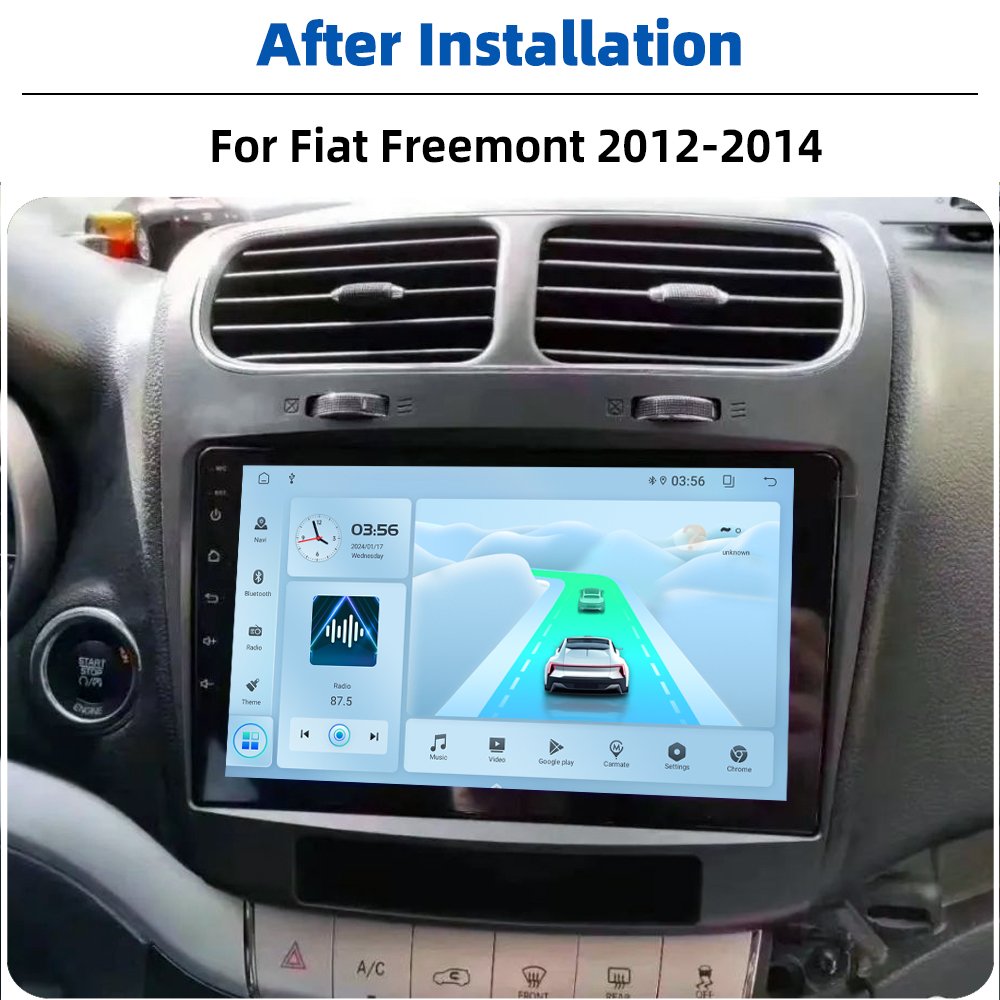 9 Inch Android 13 Car DVD Player GPS Navigation Car Radio For Fiat Freemont 2012-2014 Carplay Autoradio Auto Stereo