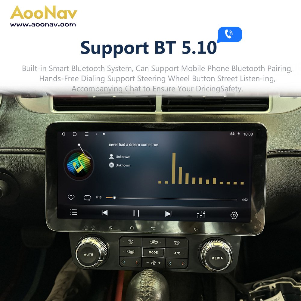 AOONAV Car Radio Android Carplay Player GPS Navigation Multimedia Touch Screen For Chevrolet Camaro 2010-2015 Head Unit