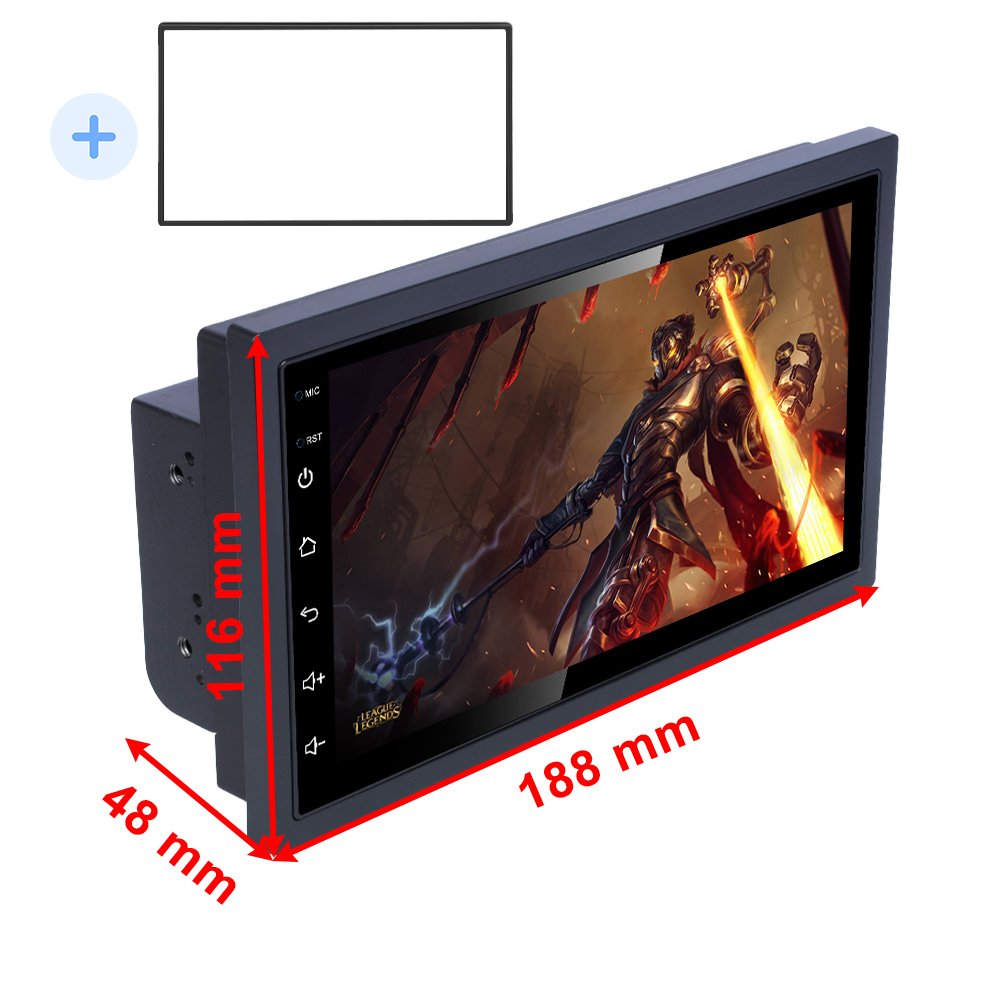 Henmall 2 Din Android Car Radio 7 inch Autoradio Double Din Car Stereo GPS Navigation WIFI BT FM RDS Universal Car Video