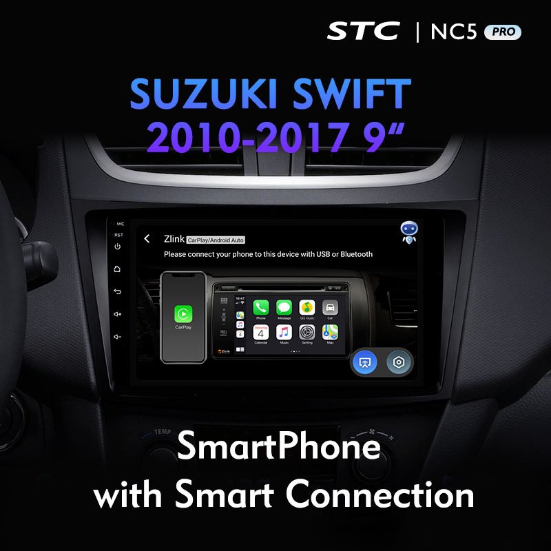 Original 2 Din 9 Inch Android 11 Car DVD Player For SUZUKI Swift 2010-2017 With Carplay BT Radio GPS Navigation