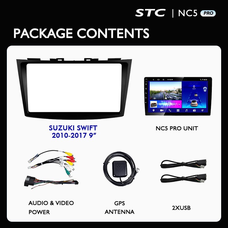 Original 2 Din 9 Inch Android 11 Car DVD Player For SUZUKI Swift 2010-2017 With Carplay BT Radio GPS Navigation