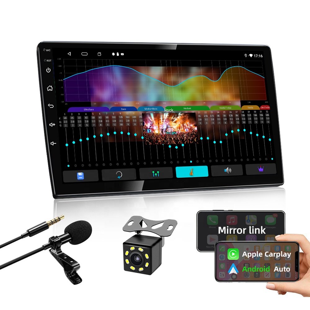 Jmance 10 Inch T3L 2 Din 1+16Gb/2+32Gb Wireless/Wired Android Auto Carplay Gps Navigation Car Dvd