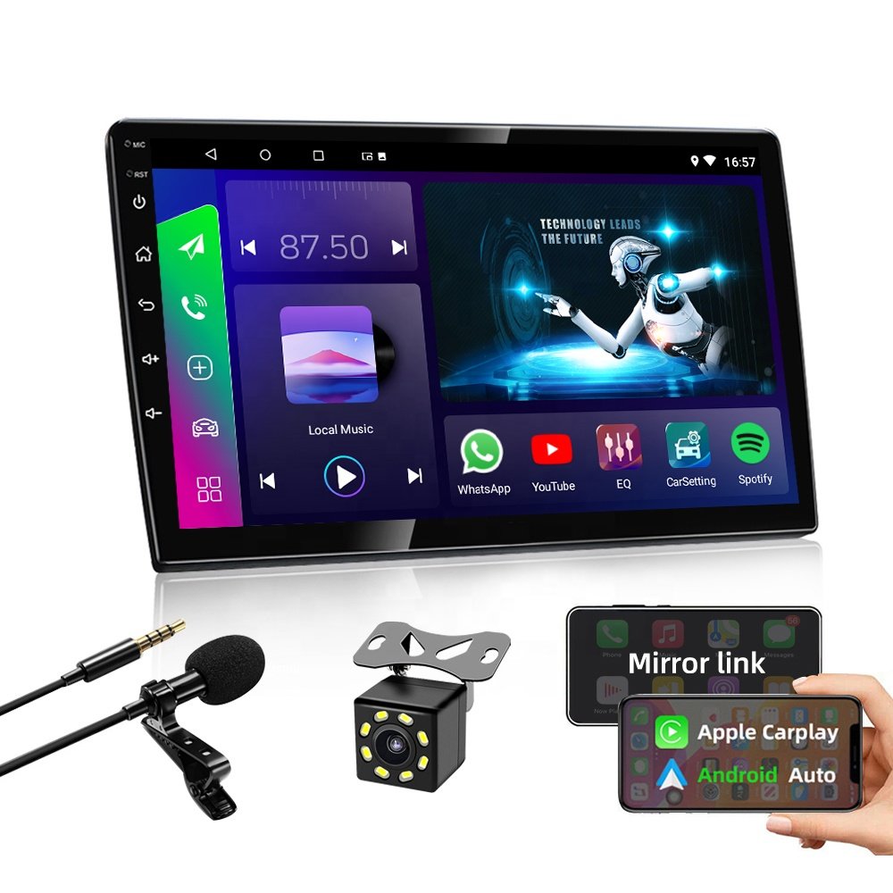 Jmance 10 Inch T3L 2 Din 1+16Gb/2+32Gb Wireless/Wired Android Auto Carplay Gps Navigation Car Dvd