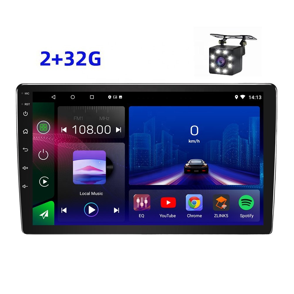 Jmance 10 Inch T3L 2 Din 1+16Gb/2+32Gb Wireless/Wired Android Auto Carplay Gps Navigation Car Dvd