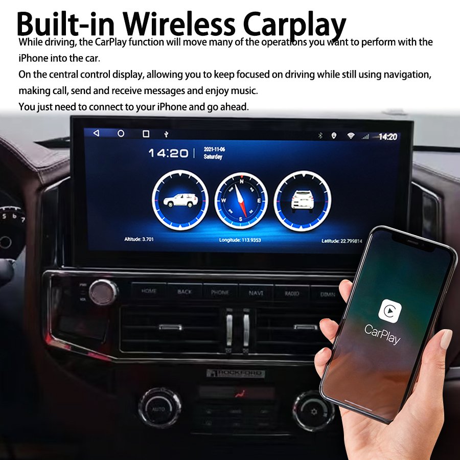 12.3'' For Mitsubishi Pajero 4 V80 V90 2006 - 2014 2 Din Android Car Radio Stereo Multimedia Video Player GPS QLED Carplay Auto