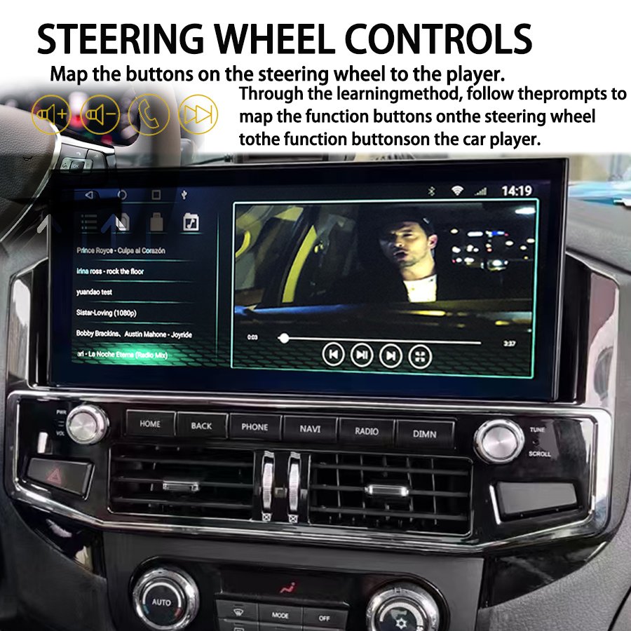 12.3'' For Mitsubishi Pajero 4 V80 V90 2006 - 2014 2 Din Android Car Radio Stereo Multimedia Video Player GPS QLED Carplay Auto