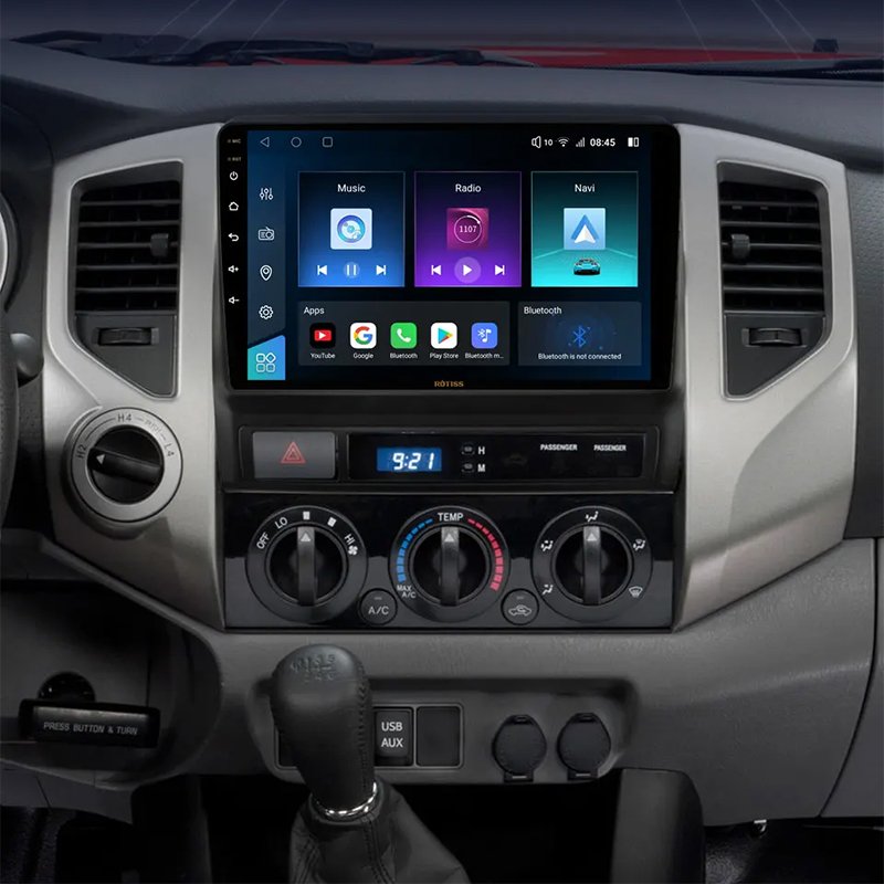 For TOYOTA Tacoma 2005-2013 9" car dvd player Rotiss 8Core Android Car Radio GPS 2Din pantallas para autos auto monitor