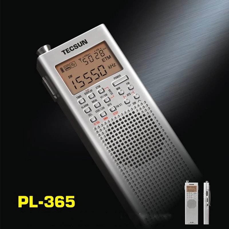 Original New PL-365 Mini Portable DSP ETM ATS FM-Stereo MW SW World Band Stereo Radio