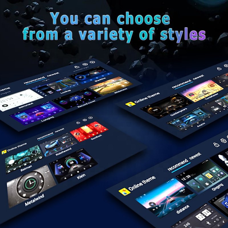 Universal Radio Android 13 ts10 ts18 Car Multimedia Player Car Stereo Touch Screen Qled Navigation 9 Inch 2din Autoradio