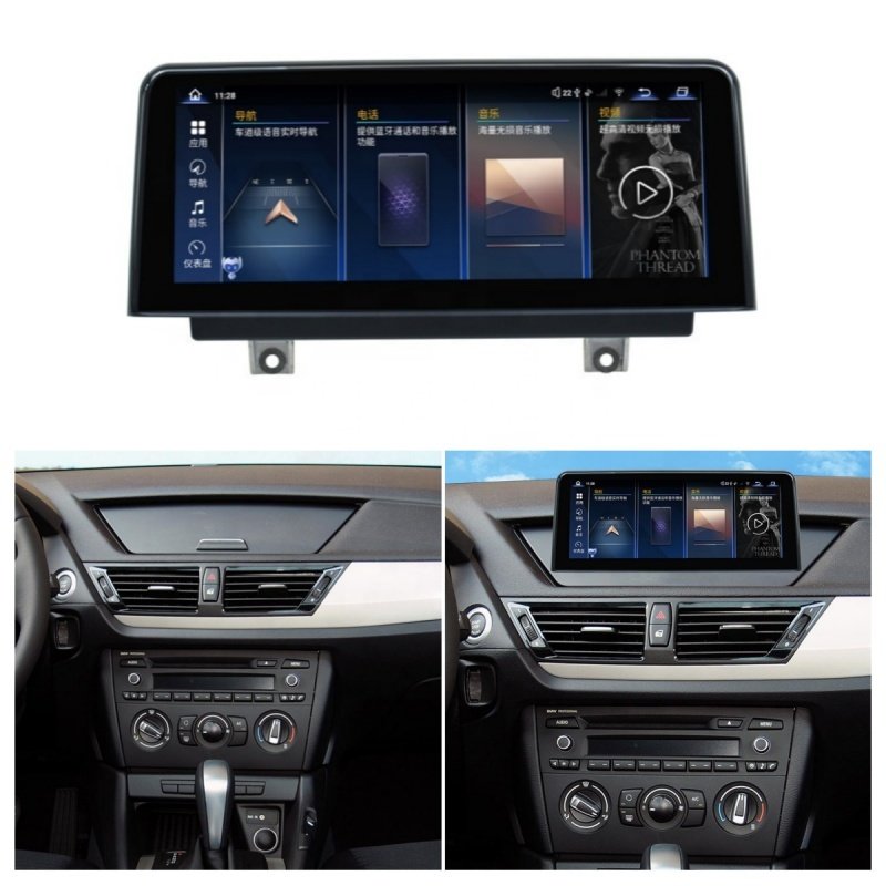 10.25'' IPS Screen Android 8 Core Carplay Multimedia Radio DVD Player for BMW X1 E84 CIC 2010-2015 Car GPS Navigator Stereo