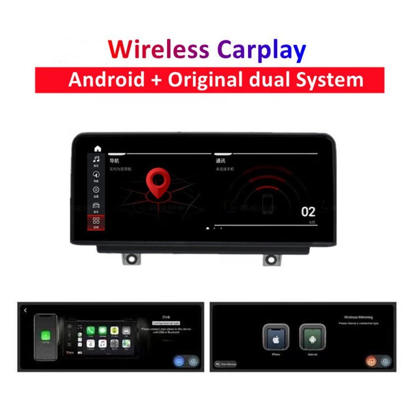 10.25'' IPS Screen Android 8 Core Carplay Multimedia Radio DVD Player for BMW X1 E84 CIC 2010-2015 Car GPS Navigator Stereo