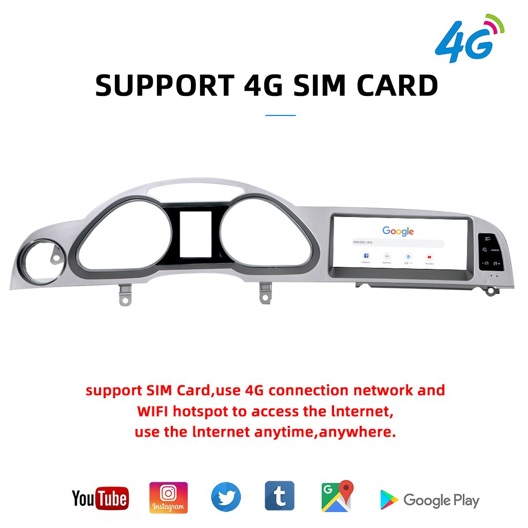 8.8 Inch Android Gps Navigation Multimedia Dvd Radio System Audio Player Audi 4G Wifi Supporting Car DVR Android 11 Dashboard