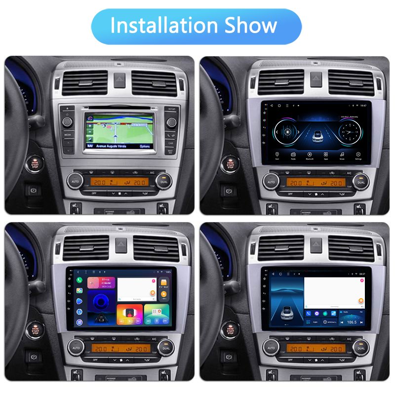 9" 8core 2+32G Car Radio Stereo For Toyota Avensis 3 2008-2015 Android Carplay Autoradio DVD Multimedia GPS navigation