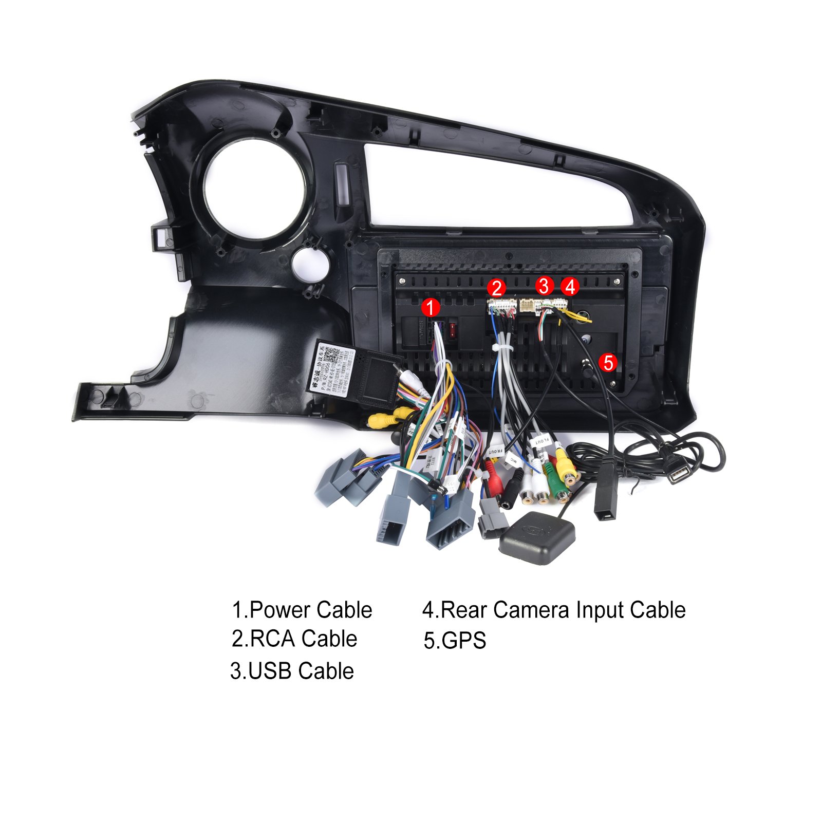 Podofo 10.1'' Car Radio 2+64G Carplay Android Auto For Honda stream2 2006-2014(right-hand drive) Hifi Wifi BT FM Auto Multimedia