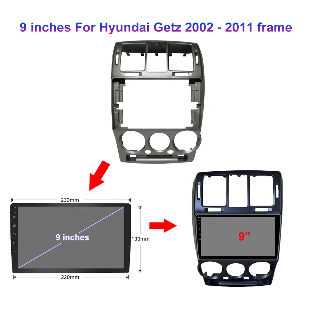 Jmance Oem And Odm 9 Inch Android For Hyundai Getz 2002-2011 Frame 4G Bt 5.0 Gps Navigation Stereo Multimedia Car Radio