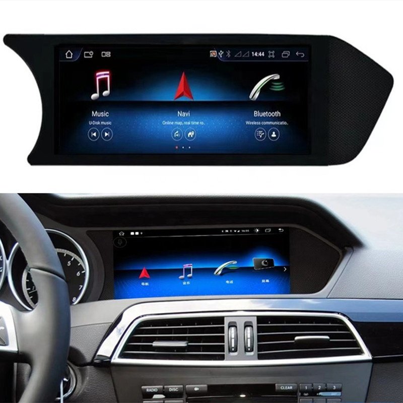 8.8 inch Android Car Stereo Multimedia Player for Mercedes Benz C Class W204 2011-2013 Carplay Auto Touch Screen Navigation GPS