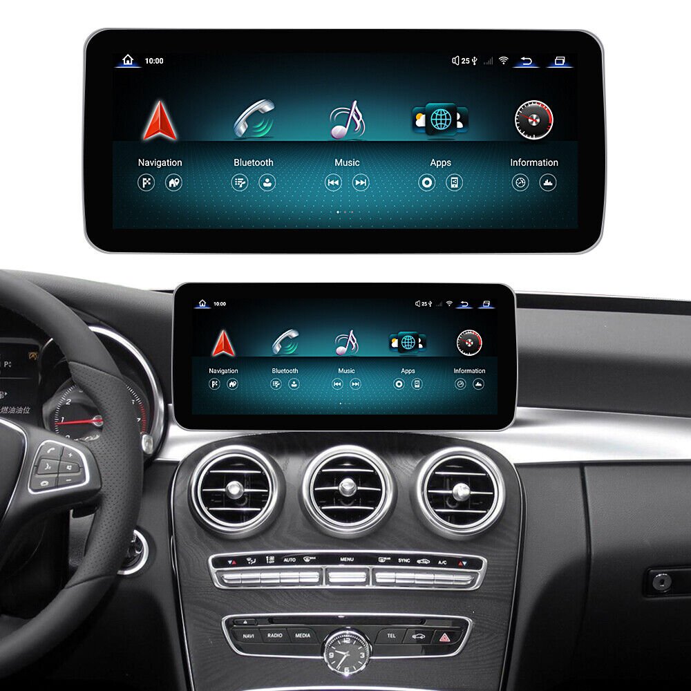 8 core 12.3'' 8+128g navigation& gps cd player multimedia car stereo For Mercedes Benz C GLC Class W204 W205 NTG5.0 2015-2019