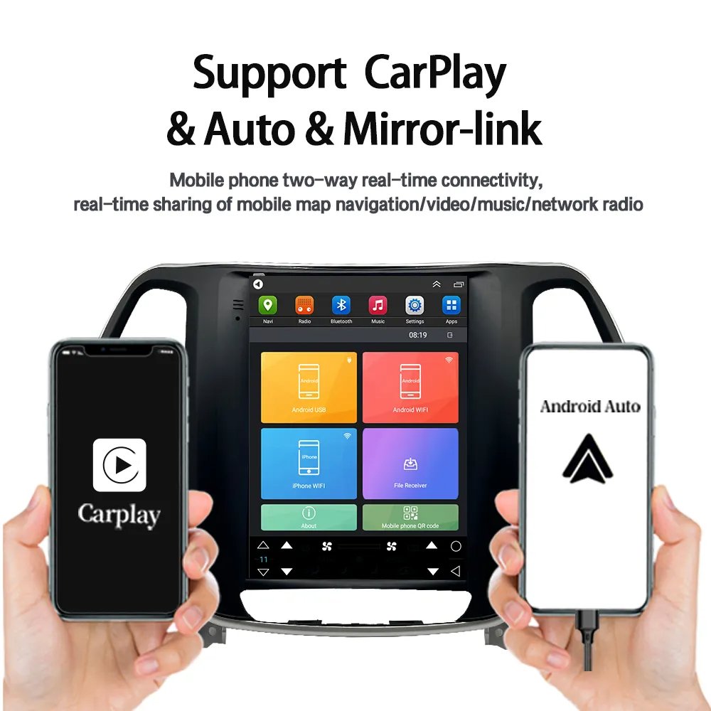 For Jeep Grand Cherokee 2014 2015 2016 Android Car Radio Multimedia Tesla Style Android 13 Car Dvd Player