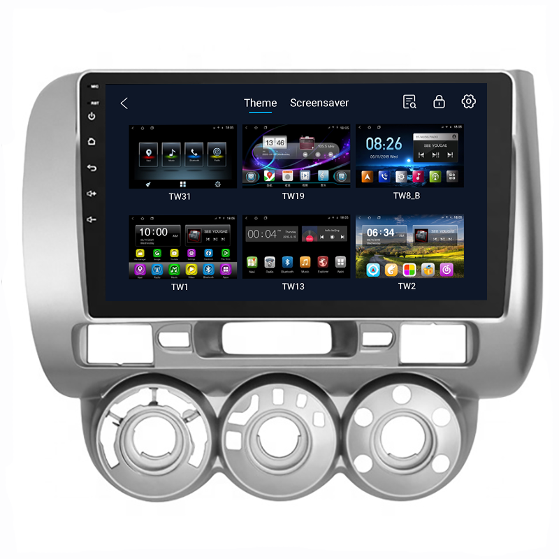 Car Android 9.0 Multimedia Player For Honda Fit Jazz City 2002-2007 RHD GPS Navigation 9'' Screen Android Auto Radio OBD