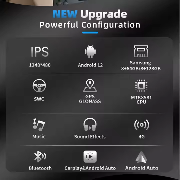 12.3Inch Touch DSP Audio Carplay GPS Android Auto GPS Dashboard Car Radio for Mercedes-Benz CLA GLA W176 2013-2018 BT LCD Screen