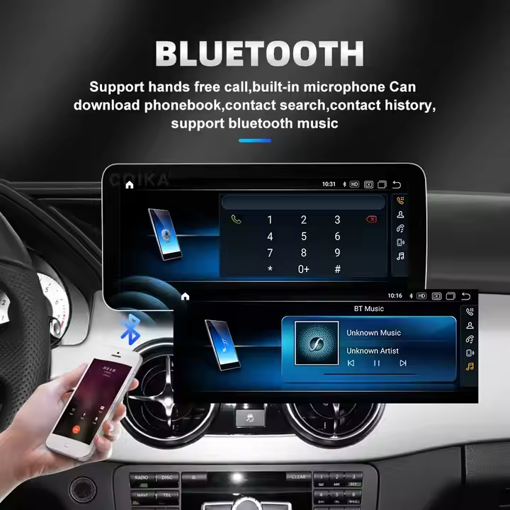 12.3Inch Touch DSP Audio Carplay GPS Android Auto GPS Dashboard Car Radio for Mercedes-Benz CLA GLA W176 2013-2018 BT LCD Screen